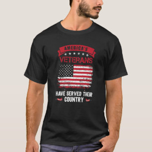 T-shirt Les vétérans américains ont servi leur pays