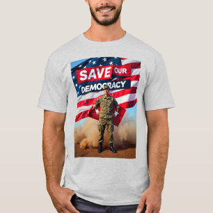 T-shirt Les vétérans contre Trump et le fascisme