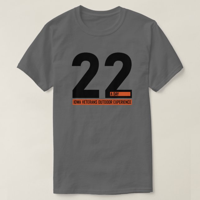 T-shirt Les vétérans de l'Iowa font l'expérience d'une che (Design devant)