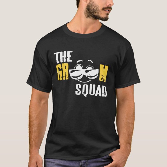 T-shirt Les vibrations de la fête de bachelor de l'équipe  (Devant)