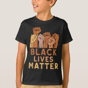 T-shirt Les vies noires Blm Droits de l'homme Mois de l'hi
