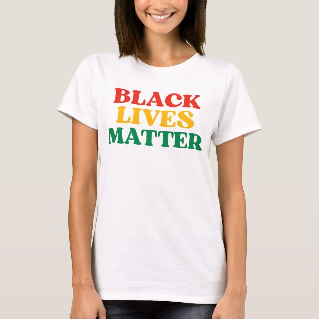 T-shirt Les vies noires comptent (Devant)
