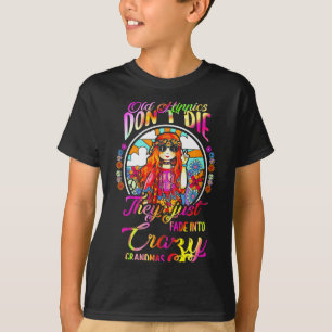 T-shirt Les vieux Hipes ne meurent pas, ils se fondent sim