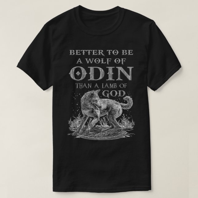 T-SHIRT LES VIKINGS AUGMENTENT LA MYTHOLOGIE D'ODIN NORSE (Design devant)