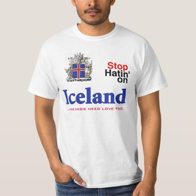 T-shirt Les Vikings D'Islande Ont Besoin D'Amour Trop T-sh (Devant)