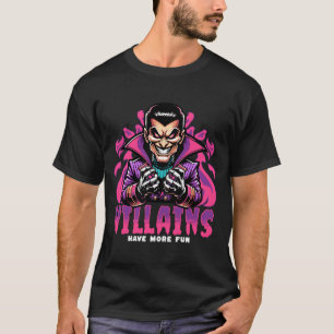 T-shirt Les Villians De Caricatures Ont Plus De Plaisirs R