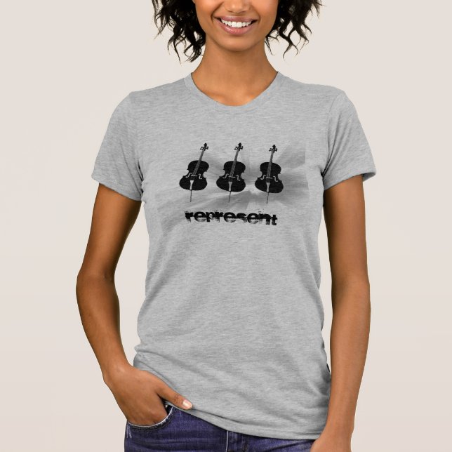 T-shirt Les violoncellistes représentent ! (Devant)