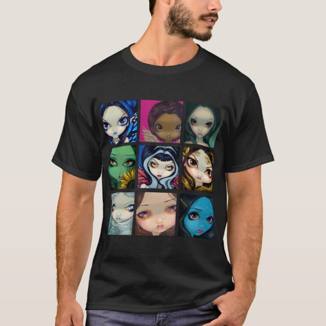 T-shirt Les visages du Faery groupent 1 chemise féerique (Devant)