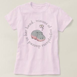 T-shirt Les visions hippo des prunes de sucre