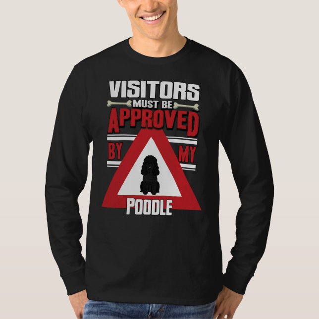 T-shirt Les Visiteurs Propriétaires De Poodles Noirs Doive (Devant)
