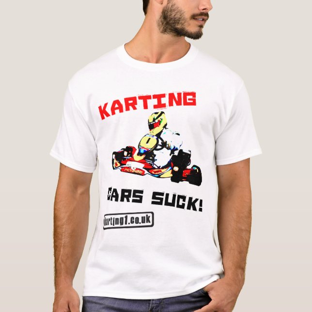 T-shirt Les voitures de Karting sucent (Devant)