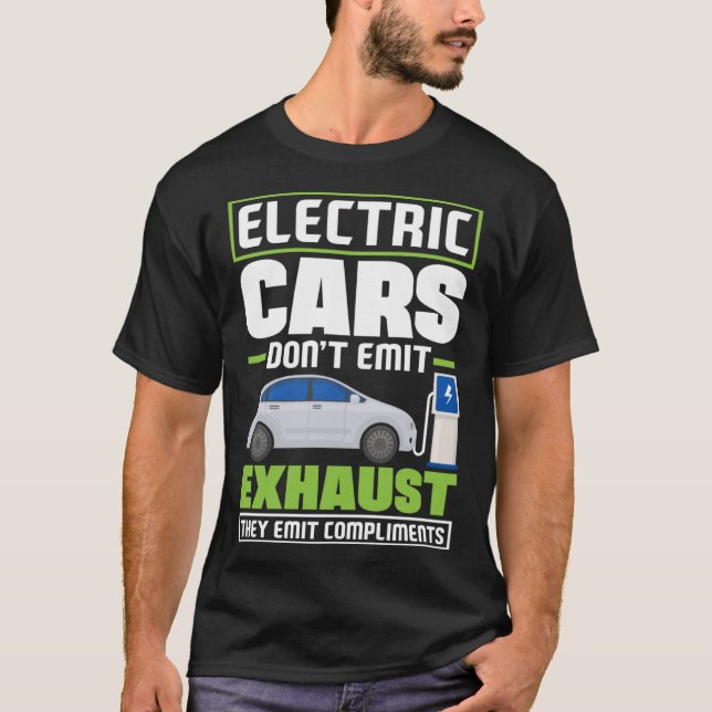 T-shirt Les voitures électriques émettent des compliments  (Devant)