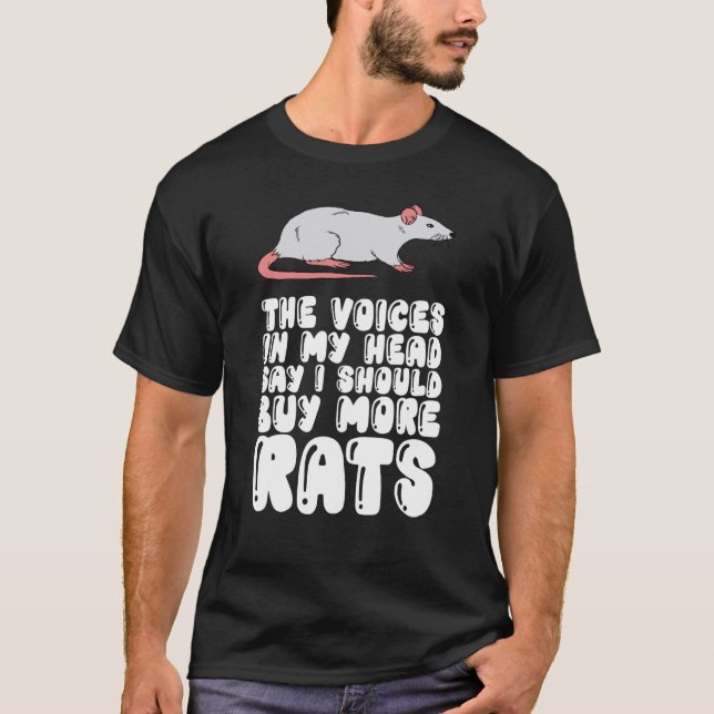 T-shirt Les Voix Dans Ma Tête Disent Que Je Devrais Achete (Devant)