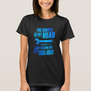 T-shirt Les Voix Dans Ma Tête Mécanique Réparation Automob