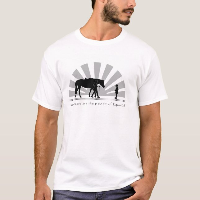 T-shirt Les volontaires sont le COEUR de l'Equi-Ed-Chemise (Devant)