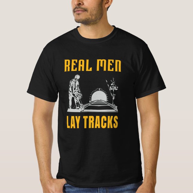 T-shirt Les vrais hommes (Devant)