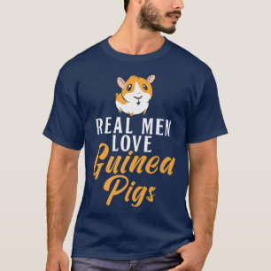 T-shirt Les vrais hommes aiment les cochons de Guinée mign