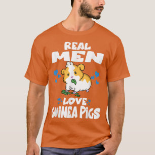 T-shirt Les vrais hommes aiment les cochons de Guinée mign