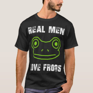 T-shirt Les vrais hommes aiment les grenouilles