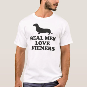T-shirt Les vrais hommes aiment les saucisses