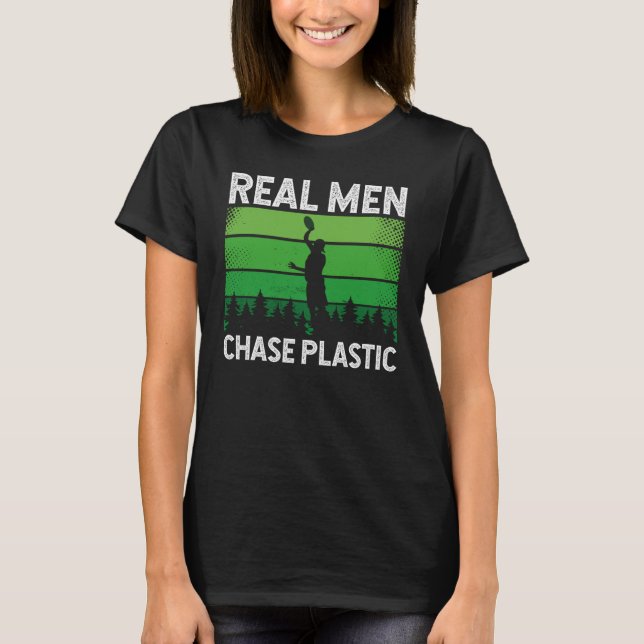 T-shirt Les vrais Hommes Chase Plastic Ultimate Frisbee (Devant)