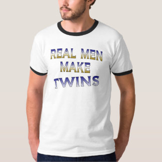 T-shirt les vrais hommes font des jumeaux