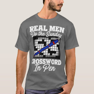 T-shirt Les Vrais Hommes Font Le Mot-De-Croix Du Dimanche