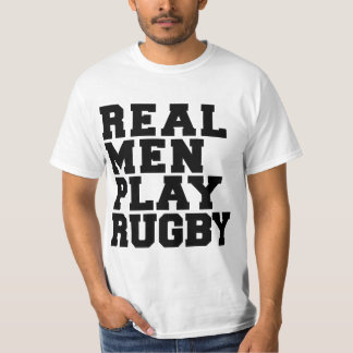 T-shirt Les vrais hommes jouent au rugby