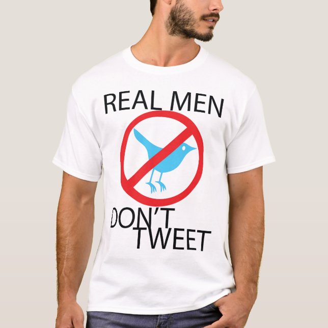 T-SHIRT LES VRAIS HOMMES NE GAZOUILLENT PAS (Devant)