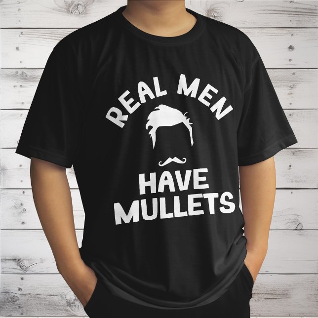 T-shirt Les vrais hommes ont des mullets, amateur de style (Créateur téléchargé)