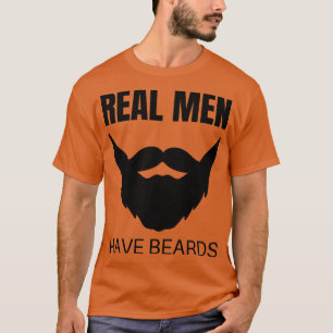 T-shirt Les vrais Hommes Ont Des Portes Drôle Barbe Graphi
