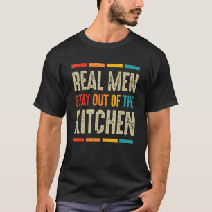 T-shirt Les vrais hommes restent en dehors du Pickleball d