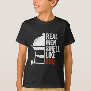 T-shirt Les vrais hommes sentent comme Byrbecue Drôle Bbq 