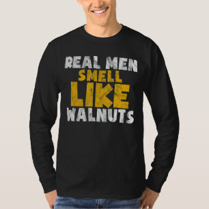 T-shirt Les vrais hommes sentent comme des noix Vegan mign