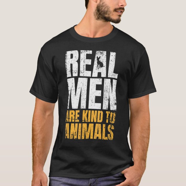 T-shirt Les vrais Hommes Sont Semblables Aux Animaux Les D (Devant)