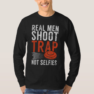 T-shirt Les vrais hommes tirent la trappe  Tireur sportif 
