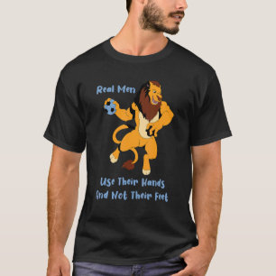 T-shirt Les vrais hommes utilisent leurs mains Handball jo
