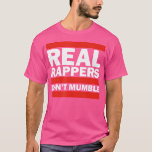 T-shirt Les vrais rappeurs ne marmonnent pas Old School Hi