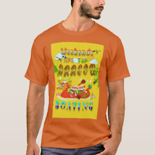 T-shirt Les Week-ends Sont Pour Bateau Dragon