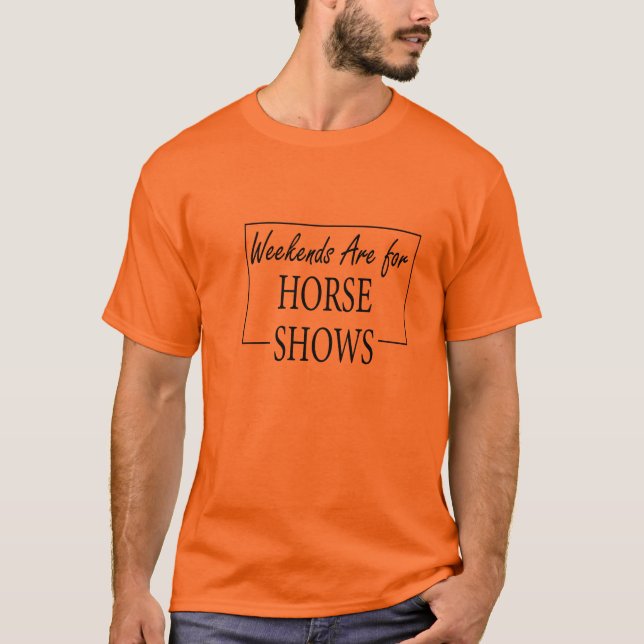 T-shirt Les Week-ends Sont Pour Cheval Spectacles, Jumper  (Devant)