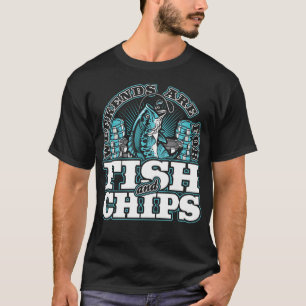 T-shirt Les week-ends sont pour le poisson et les frites e