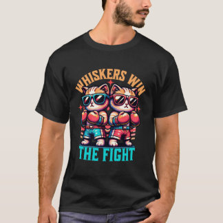 T-shirt Les Whiskers gagnent la bataille