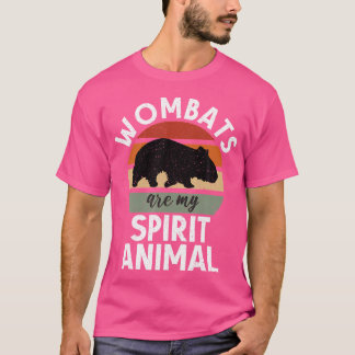 T-shirt Les Wombats sont mon esprit Les animaux aiment Wom