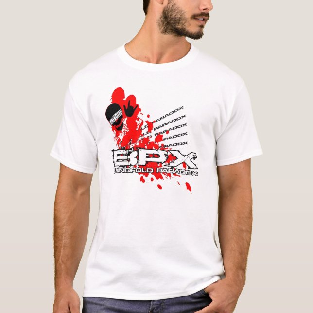 T-shirt les yeux bandés de paradoxe (Devant)