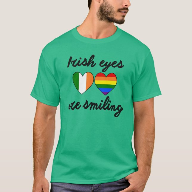 T-SHIRT LES YEUX IRLANDAIS SOURIENT (Devant)