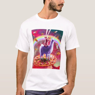 T-shirt Les Yeux Laser Le Chat De L'Espace Extra-Atmosphér
