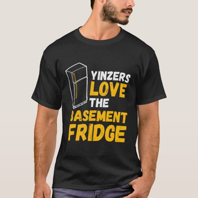 T-shirt Les Yinzers De Pittsburgh Aiment Le Réfrigérateur  (Devant)