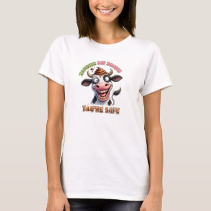 T-shirt Les zombies de la vache Mangent des cerveaux Vous 