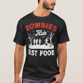 T-shirt Les zombies détestent la restauration rapide Hallo