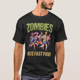 T-shirt Les zombies détestent le marathon de la nourriture